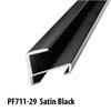 Frameware LLC Aluminum Moulding Aluminum Moulding Chops | Profile 711 | Satin Black