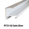 Frameware LLC Aluminum Moulding Aluminum Moulding Chops | Profile 751 | Satin Silver