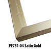 Frameware LLC Aluminum Moulding Aluminum Moulding Chops | Profile 751 | Satin Gold