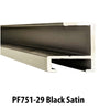 Frameware LLC Aluminum Moulding Aluminum Moulding Chops | Profile 751 | Satin Black